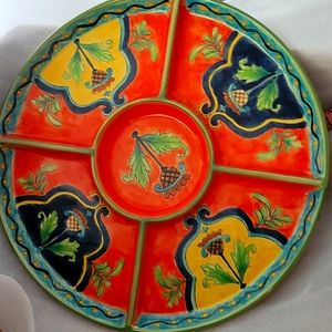 Appetizers platter, beautiful Middle Eastern motif